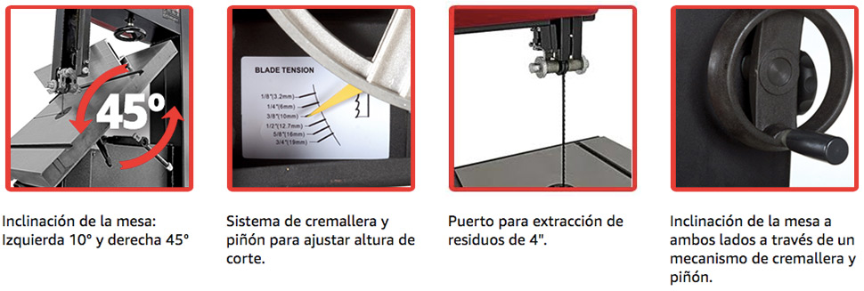 Sierra Cinta Para Madera 12 - Sierra De Banco - 1 Hp Knova